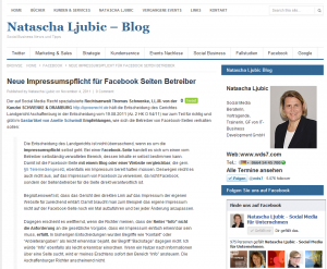 Facebook Fanpage Impressum - wds7