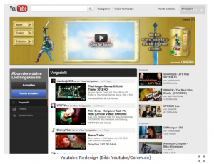 Youtube Relaunch - Bild von golem