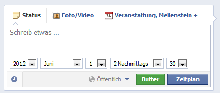 Facebook Fanpage Beitraege planen 2